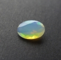 1.27 ct. Fine faceted oval 10.6  x 7.4mm Multi-Color Ethiopia Opal