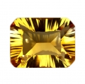 18.71 ct. VVS! Huge yellow 18 x 14 mm Oktagon Citrine