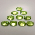 Bild 2 von 5.05 ct VS! 10 pieces fine green oval 6 x 4 mm Pakistan Peridot Gemstones. Nice color !