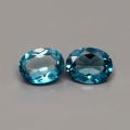 4.30 ct. Ideal Pair of oval Brazil London Blue Topaz Gemstones