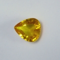 0.99 ct. Schöner goldgelber 6.7 x 6 mm  Saphir Tropfen. 