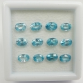 9.02 ct. 12 pieces oval natural 6 x 4 mm Cambodia Zircon