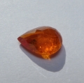 Bild 2 von 3.06 ct . Feiner orangeroter 10.3 x 7.5 mm Spessartin Grant Tropfen