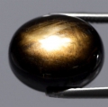 12.78 ct. Sehr schöner natürl. ovaler 12.8 x 10.3 mm Black- Star Sternsaphir