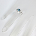 Bild 3 von Fine 925 Silver Ring with London Blue Topaz, Size 8 (Ø 18 mm)