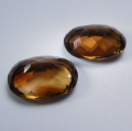 Bild 2 von 14.58 ct.  Tolles Paar große ovale 14 x 10 mm Brasilien Champagne Topase