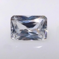 1.63 ct VVS! Weißer natürlicher 7 x 5 mm Kambodscha Oktagon Zirkon