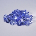 Bild 2 von 4.62 ct. 30 Stück feine blau- violette runde 3.5 mm Tansanite