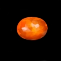 Bild 2 von 1.71 ct. Orange red facett. oval 9.5 x 8 mm Mexico Fire Opal
