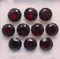 5.45 ct VS!  10 pieces of top red round 5 mm Rhodolite Garnet