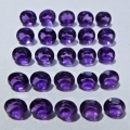 Bild 1 von 8.33 ct. 25 Stück ovale 5 x 4 mm Uruguay Amethyst Edelsteine