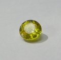 0.95 ct. Toller runder grünlich gelber 5.8 mm Madagaskar Titanit Sphen