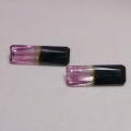 Bild 1 von 1.75 ct. Wunderschönes Paar pink grüne 11 x 3.5 mm  Turmalin Baguettes
