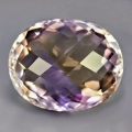 21.55 ct Natural oval 21 x 17 mm Bolivia Ametrine with nice Color!