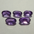 2.82 ct. 5 pieces fine oval 6.5 x 4 mm Bolivia Amethyst Gems