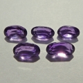 2.82 ct. 5 Stück schöne 6.5 x 4  mm Bolivien Amethyste