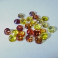 Bild 2 von 3.62 ct.  25 Stück Multi Color 3 mm Brillantschliff Songea Saphire