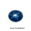 3.00 ct . Oval 10.3 x 8 mm Deep Blue 6 Rays Star Sapphire