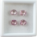 2.10 ct. 4 pcs. Inc. oval Light Pink Mozambique Tourmaline Gems