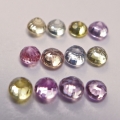 Bild 2 von 2.15 ct. 50 Multi Color 3 - 3.2 mm Brilliant Cut Tansania Sapphires