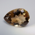 1.58 ct. VVS! Large beatiful 18 x 13 mm Pear Facet Champagne Topaz