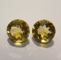 Bild 1 von 10.11 ct VVS! Perfektes Paar runde 11 mm Brasilien Citrine