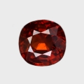 Bild 1 von 3.91 ct. Orangeroter 9 x 8.8 mm Cushion Spessartin Granat