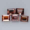 3.63 ct. 5 pieces natural 5 x 4 mm Baguette Cambodia Zircon Gems