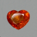 Bild 1 von 1.8 ct. Natürliches oranges 7.4 x 6.3 mm Spessartin Granat Herz