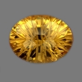 18.14 ct. VVS! Beautiful Gold oval 18 x 15 mm Brazil Citrine