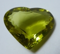 58.34 ct VVS!  Riesiges 31.1 X 25.6 mm Lemon Quarz Herz