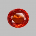 3.75 ct. Beatiful orange red oval 9.4 x 8.5 Spessartite  Garnet
