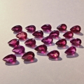 Bild 1 von 9.45 ct. 20 Stück rote 6 x 4 mm Rhodolith Granat Tropfen