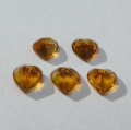 Bild 2 von 2.05 ct VVS! 5 Stück 5 x 5 mm Citrin Herzen
