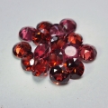 Bild 2 von 5.5 ct VVS!  16 Stück rote runde 4 mm Mosambik Granate