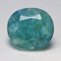 6.5 ct. Huge oval bluish green African 11.7 x 10.4 mm  Grandidierite