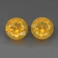 2.35 ct ! Ravishing yellow round 7.7mm Mexico Opal