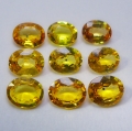 3.05 ct. 8 pieces yellow oval 5 x 4 mm Saphire