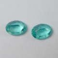 Bild 2 von 1.37 ct Fine Pair oval Paraiba Colors 6.5 x 5 mm Tanzanian Apatite Gems
