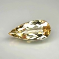 2.57 ct. VVS! Natural Light Yellow 15 x 7.2 mm Pear Facet Brazil Beryl 