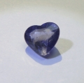 2.35 ct. Feines blau violettes 9.2 x 8.2 mm Iolith- Herz