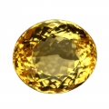 18.73 ct. Augenreiner ovaler 18 x 16 mm Brasilien Citrin