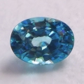 1.85 ct IF! Magnifying natural Medium Blue 7.8 x 5.8 mm Cambodia Zircon