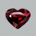 3.71 ct VS! Fine red 10.5 x 8.6 mm Rhodolite Garnet Heart