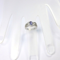Bild 3 von Elegant 925 Silver Ring with genuine Tanzanite Gemstone SZ 8 (Ø 18 mm)