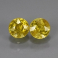 0.87 ct. Edles Paar unbehandelte runde Titanit Sphene Edelsteine aus Madagaskar