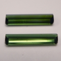 Bild 2 von 2.00 ct  VS! Klasse Paar 12 x 3 mm Mosambik Baguette Turmaline