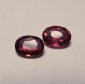 Bild 1 von 1.40 ct. Schönes Paar 6.8 und 7 x 5 mm Rubellit Turmaline