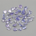 4.05 ct. 41 pieces natural Pear Facet Medium Blue Violet Tanzanite