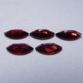 Bild 2 von 3.15 ct. 5 beatiful garnet 8 x 4 marquise gemstones from Mosambique
